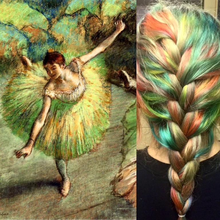 capelli colorati come quadri famosi by Ursula Goff - degas