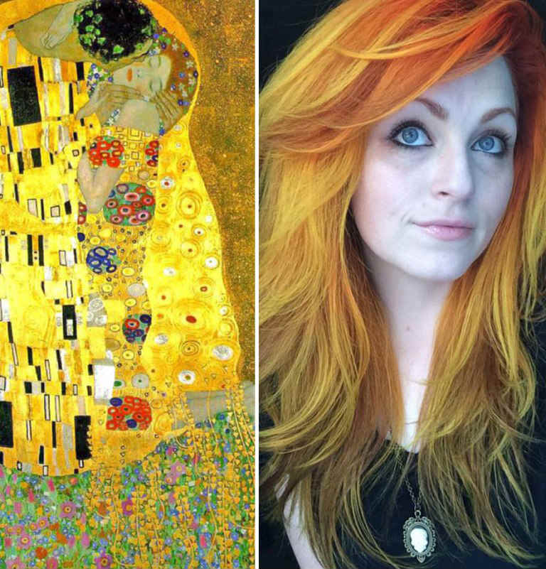 capelli colorati come quadri famosi by Ursula Goff - klimt