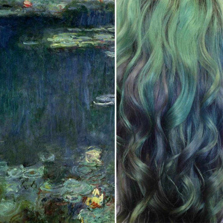 capelli colorati come quadri famosi by Ursula Goff - monet