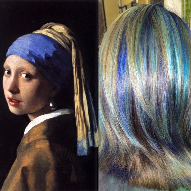 capelli colorati come quadri famosi by Ursula Goff - vermeer