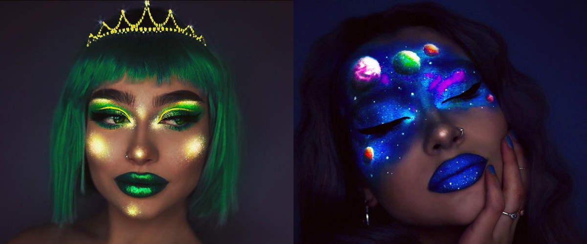 Rita-Synnøve-Sharma-neon-makeup